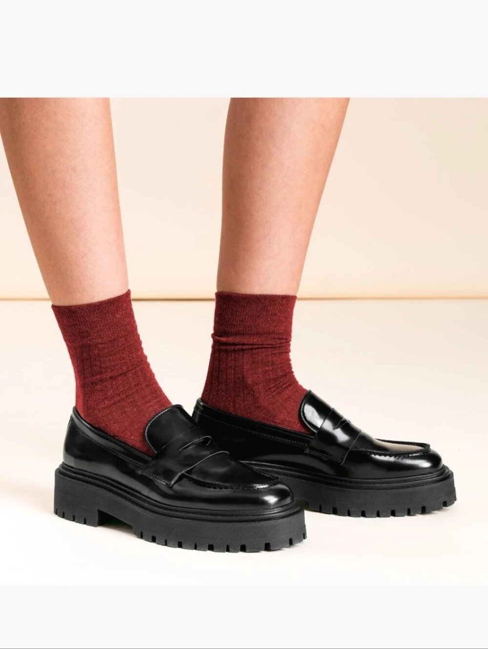 Thursday Boot Company Black Patent Loafer Flats